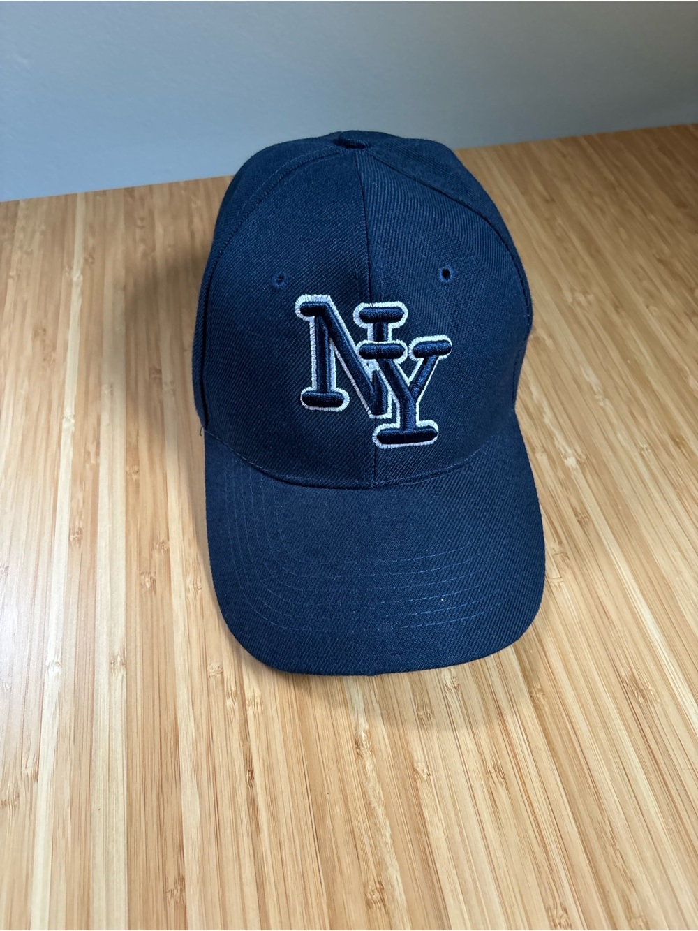NY Embroidered Navy Baseball Cap